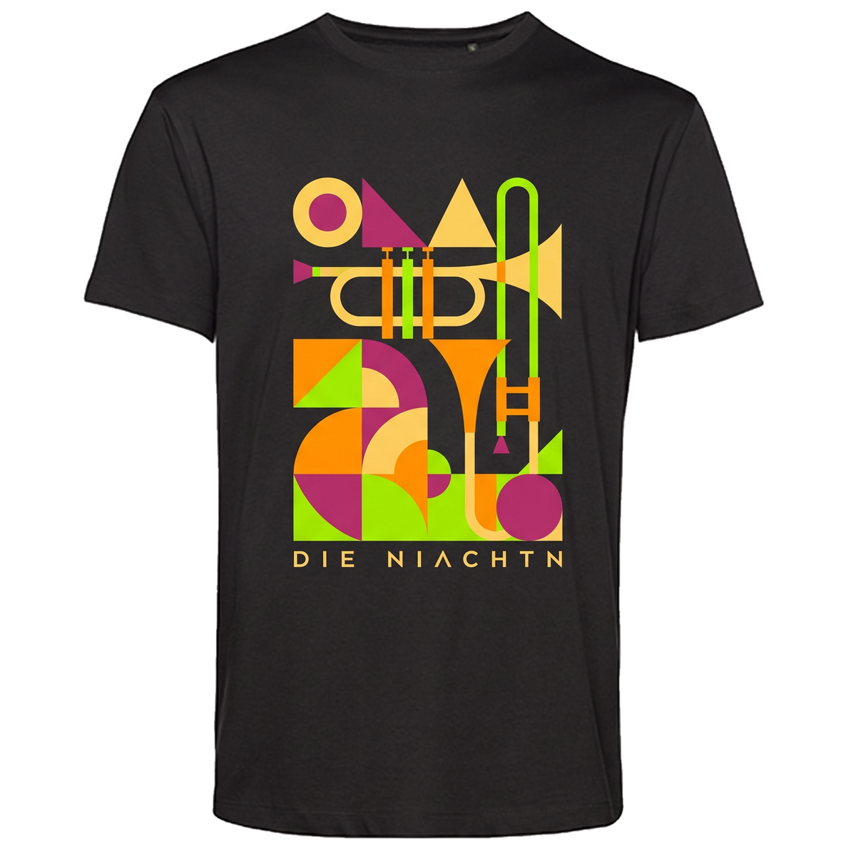Niachtn Shirt Bauhaus Blech, Schwarz