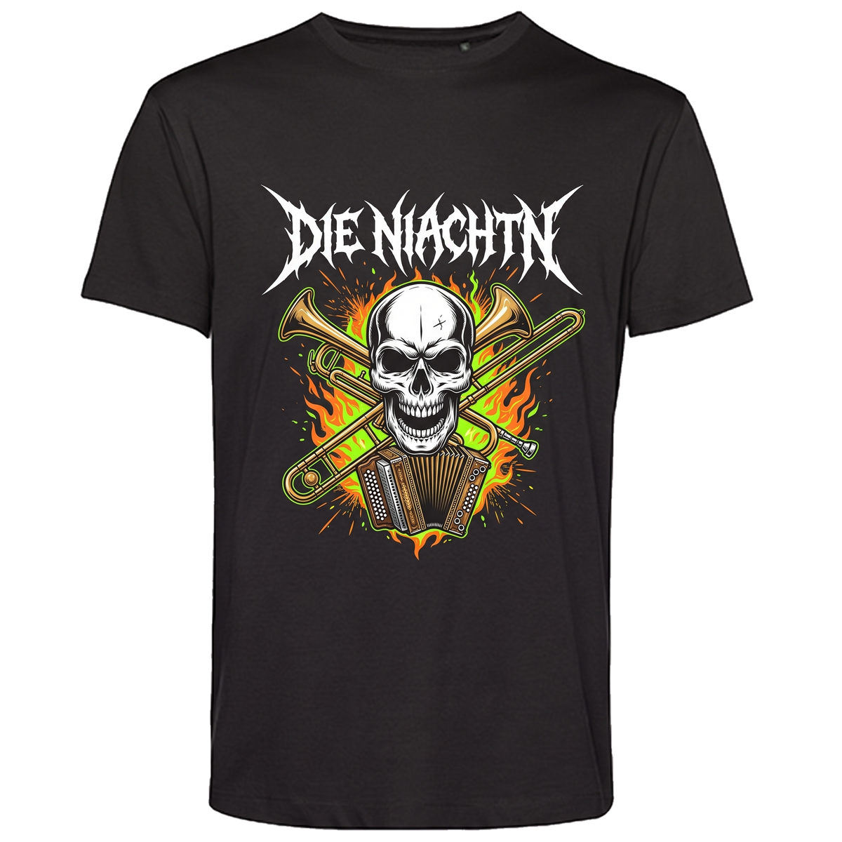 Niachtn Shirt Blechpirat, Schwarz