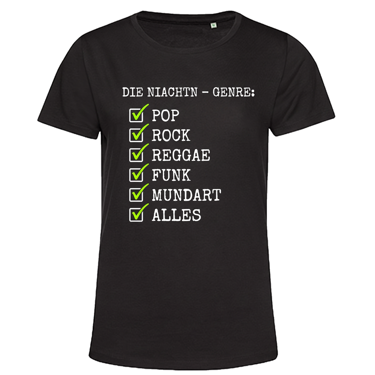 Niachtn Shirt Genre: Alles, Schwarz, Damen