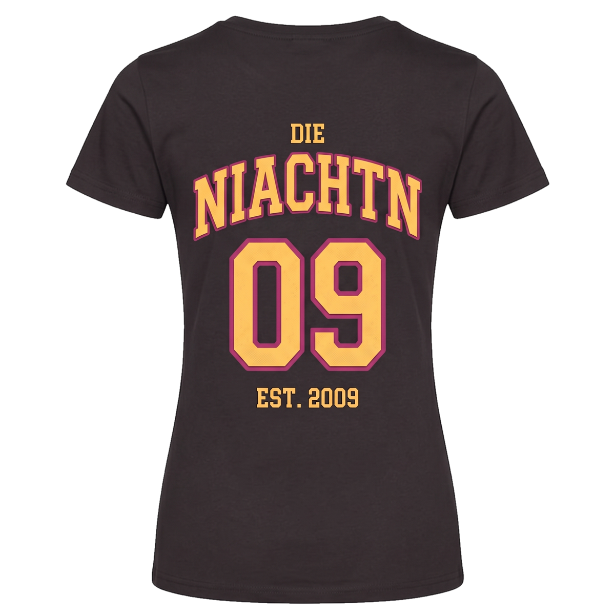Niachtn Shirt Wappen & 09, Damen, Rückseite